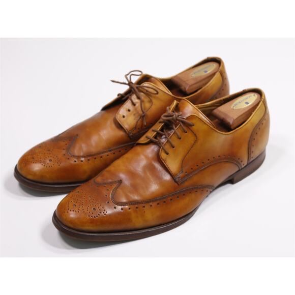 Cole Haan Mens British Tan Wingtip Leather Oxford Dress Shoes Men\'s US 13 M main image 9